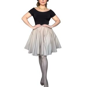 Sara Duke Stunning and Classy Bicolor Fit & Flare Dress with Pockets XS - S